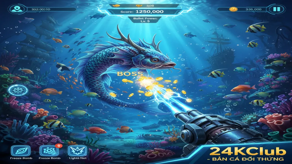 Hướng dẫn chi tiết về cách chơi Bắn Cá 24KClub