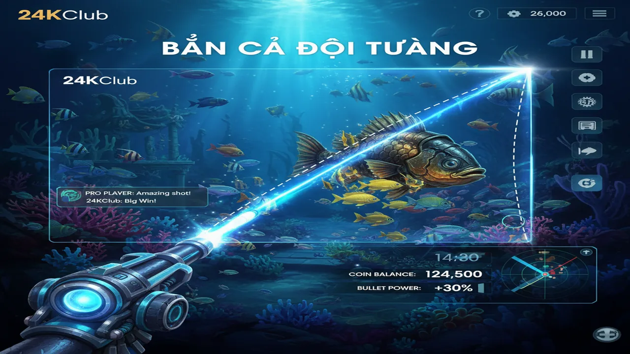 Bí quyết bắn cá dội tường: Kỹ thuật của cao thủ 24KClub