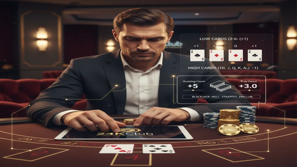 Bí quyết thắng Blackjack bằng chiến thuật đếm bài 24KClub