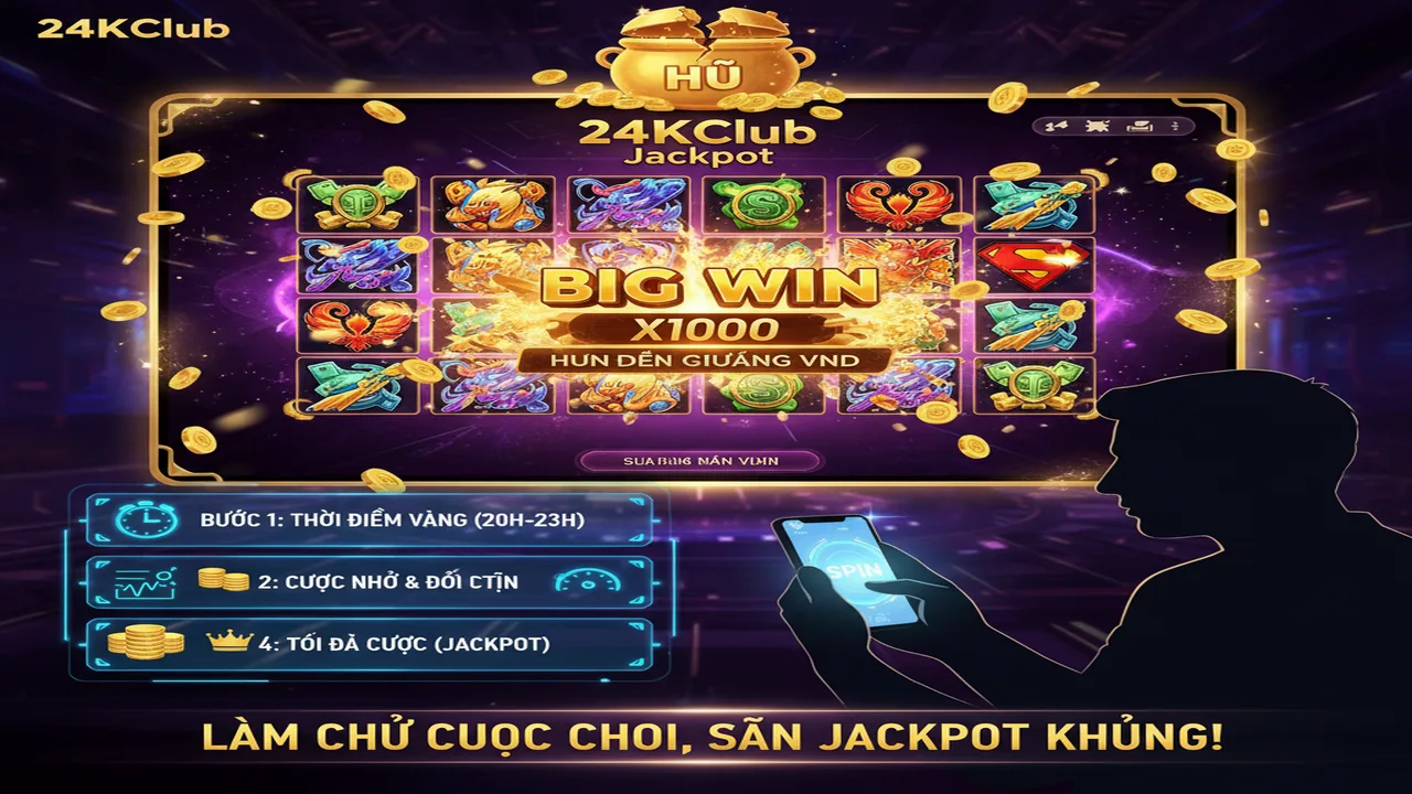 Hướng dẫn cách tính nhịp quay hũ bắt Jackpot 24KClub