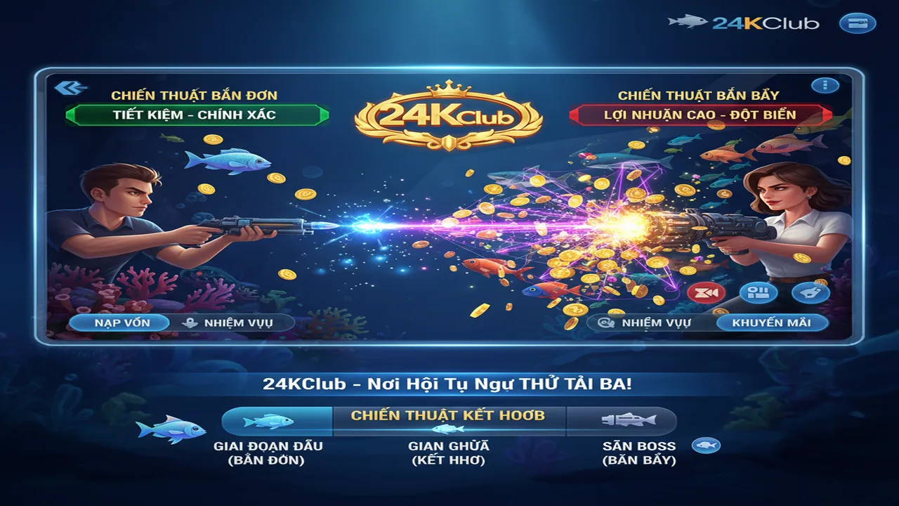 Chiến thuật bắn cá ăn tiền: Bắn đơn hay bắn bầy? 24KClub