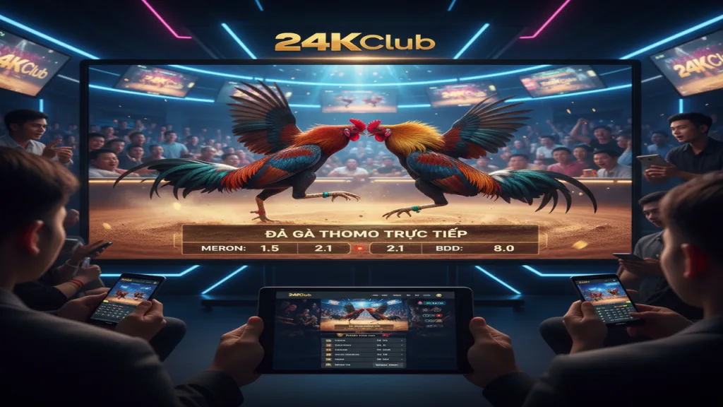 Hướng dẫn chơi Đá gà Thomo trực tiếp 24KClub