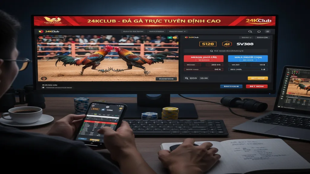 Luật chơi đá gà trực tuyến tại sảnh S128, SV388 24KClub