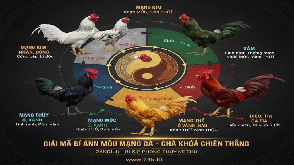 Ý nghĩa của các màu mạng gà trong cá cược đá gà 24KClub