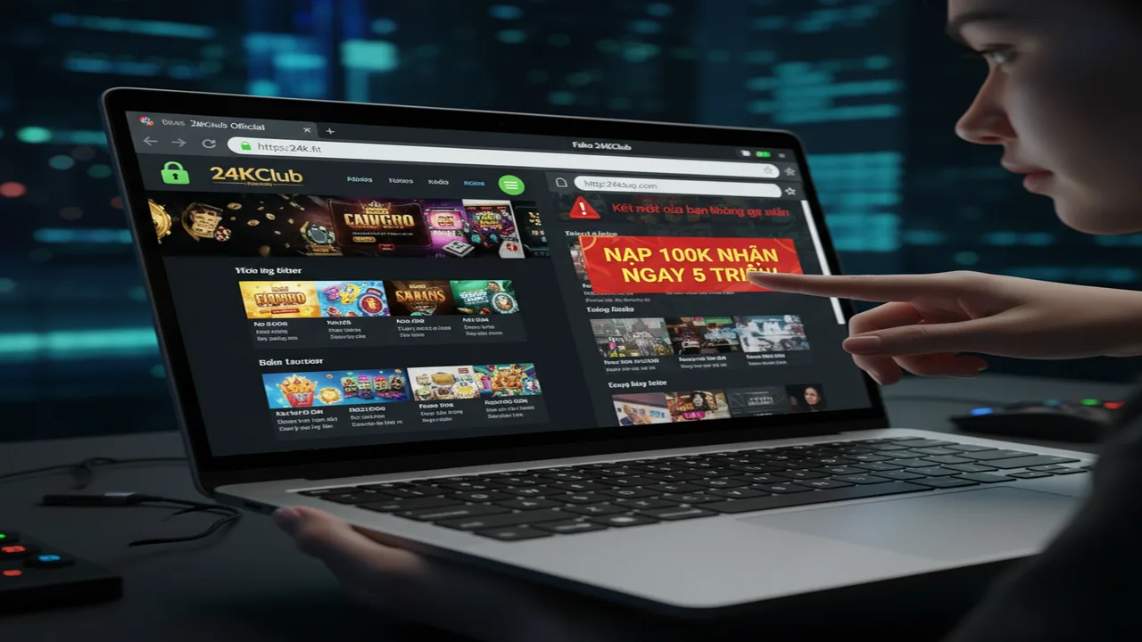 Cách nhận biết website giả mạo để tránh lừa đảo 24KClub