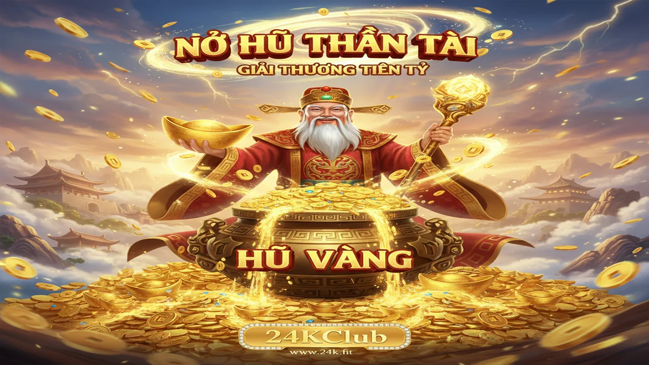 Bí quyết săn hũ Thần Tài: Nổ hũ tiền tỷ vốn nhỏ 24KClub