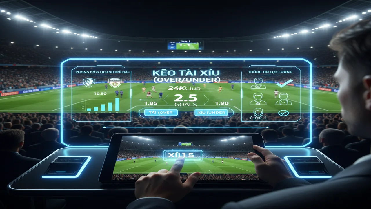 Cách soi kèo Tài Xỉu bóng đá cực chuẩn cho người mới 24KClub