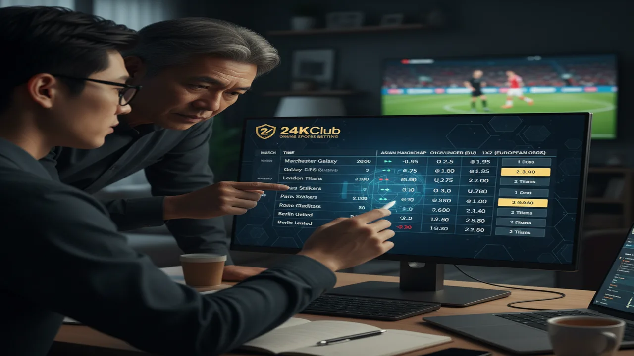 Kinh nghiệm cá độ bóng đá: Cách soi bảng tỷ lệ kèo nhà cái 24KClub