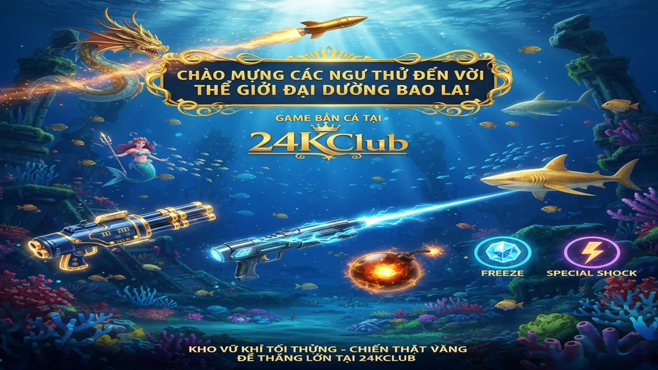 Các loại vũ khí trong Bắn cá và cách sử dụng 24KClub