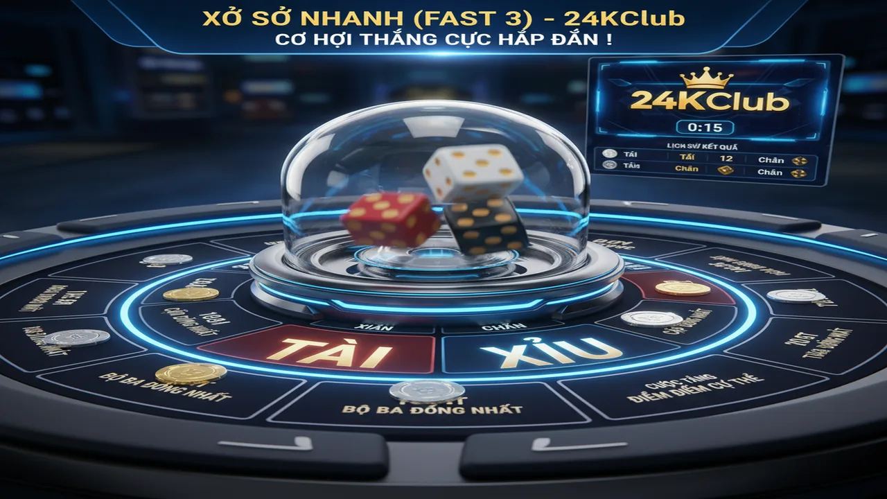 Hướng dẫn chơi Xổ số nhanh (Fast 3) 24KClub